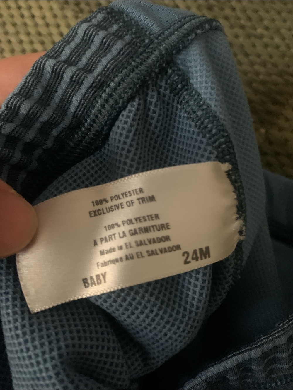 Patagonia Blue Striped Kids Joggers - Picture 2 of 2